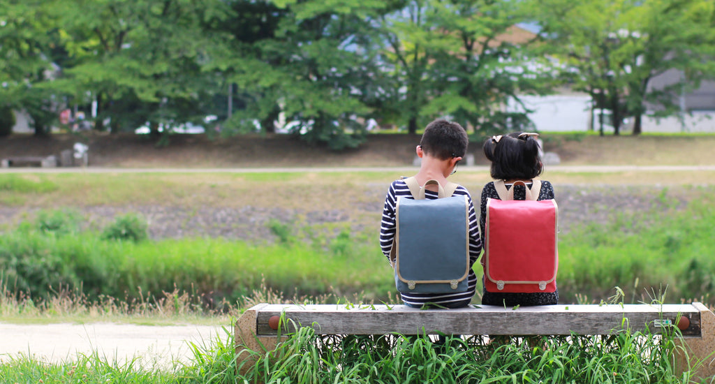 Canvas randoseru, a ransel type backpack (Japanese-style school backpack)